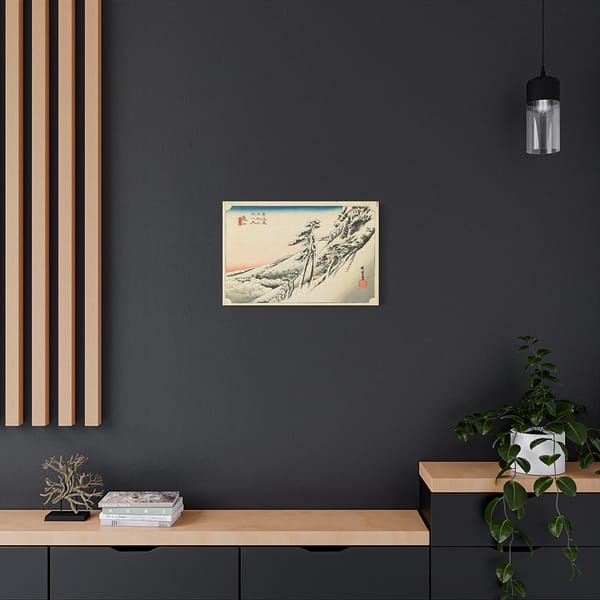 12758424617326668103_2048.jpeg Kameyama, Clear Weather After Snow - Utagawa Hiroshige (c. 1832-33) - Japanese Woodblock Canvas Print