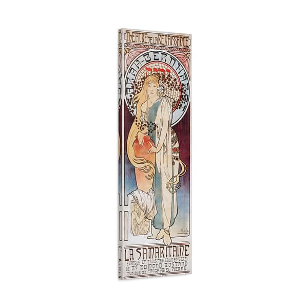 12772447077697780290_2048.jpeg La Samaritaine - Alphonse Mucha (1897) - Art Nouveau Canvas Print