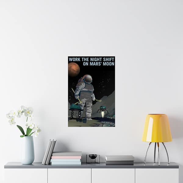 12810116633721924648_2048.jpeg Work the Night Shift – NASA Recruitment Ad – Space Age Poster Print