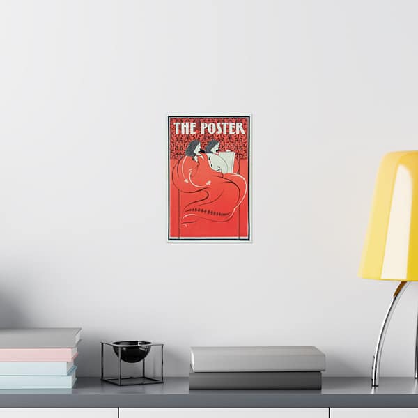 12832375617990330979_2048.jpeg The Poster, Miss Art and Miss Litho – Elisha Brown Bird (1896) – Art Nouveau Poster Print