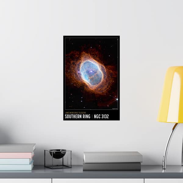 12930740609858729891_2048.jpeg Southern Ring Nebula - NIRCam Compass Image - NASA James Webb Space Telescope - Space Age Poster Print