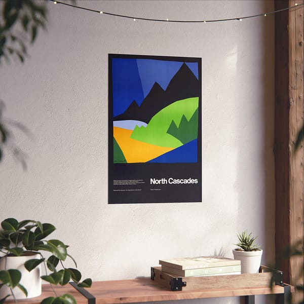 12985445275007496362_2048.jpeg North Cascades – National Park Service (1972) – Vintage Travel Poster Print
