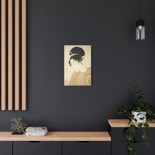 12992114838873027744_2048.jpeg Woman Holding a Round Fan - Kitagawa Utamaro (c. 1792-1802) - Japanese Woodblock Canvas Print