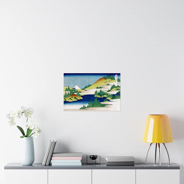 12999374060483674857_2048.jpeg The Lake at Hakone in Sagami Province - Katsushika Hokusai (c. 1830) - Japanese Woodblock Poster Print