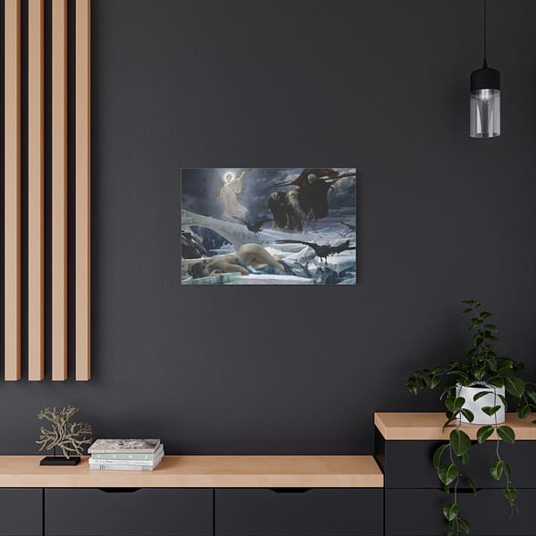 13018078236251582928_2048.jpeg Ahasuerus at the End of the World – Adolf Hirémy-Hirschl (1888) – Classical Canvas Print