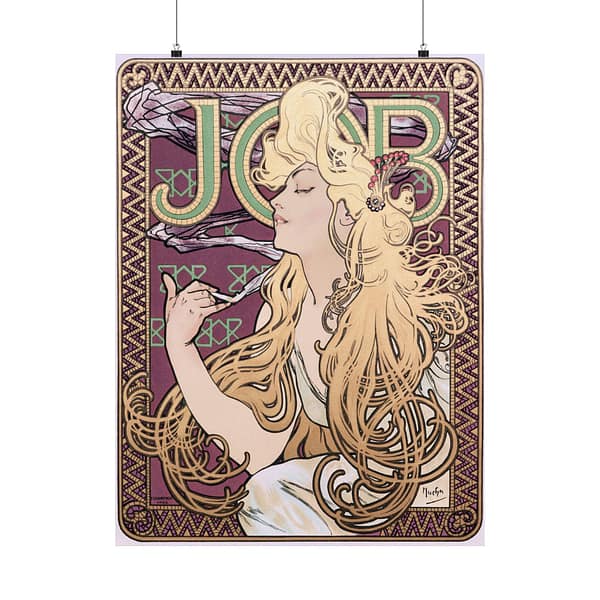1302225420020658793_2048.jpeg Job Cigarettes ad - Alphonse Mucha (1896) - Art Nouveau Poster Print