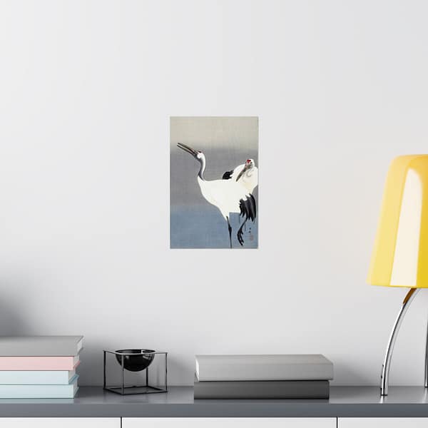 13127767326078902326_2048-1.jpeg Two Cranes – Ohara Koson (c. 1910) – Japanese Woodblock Poster Print
