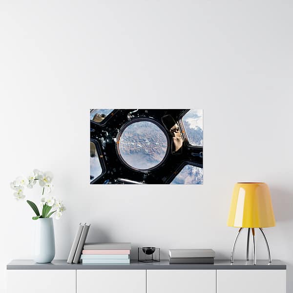 13138394372615439301_2048.jpeg Earth view from the cupola onboard the International Space Station - NASA (2015) - Space Age Poster Print