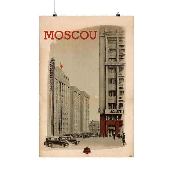 13310630773956926562_2048.jpeg Moscou (Moscow) – Intourist (1936) – Vintage Travel Poster Print