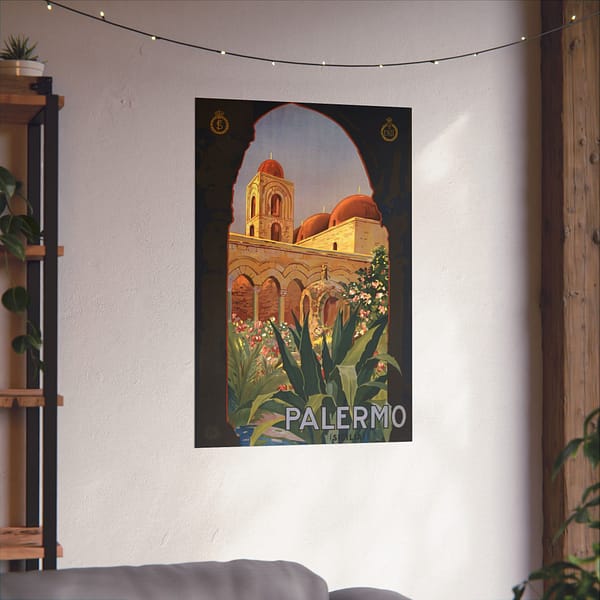 13340097283256826986_2048.jpeg Palermo, Sicilia (Sicily) – ENIT Italian National Tourist Board (c. 1920) – Vintage Travel Poster Print