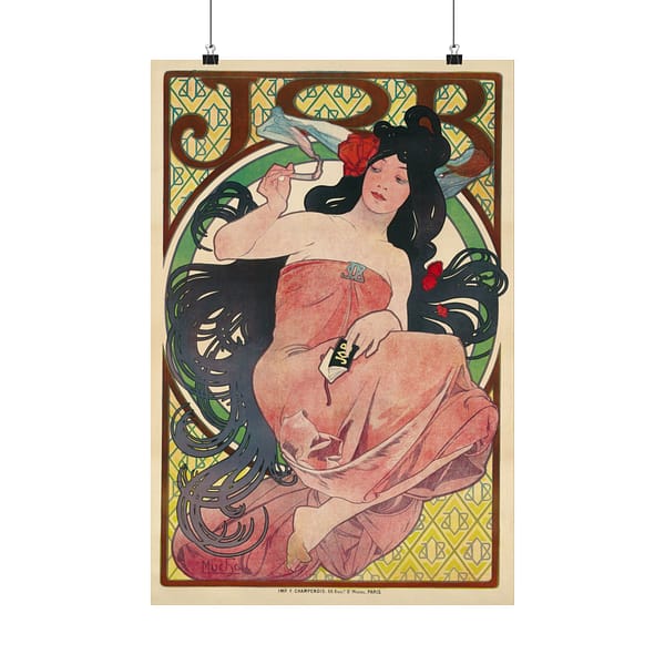 13380106832529672090_2048.jpeg Job Cigarettes ad – Alphonse Mucha (1894) – Art Nouveau Poster Print