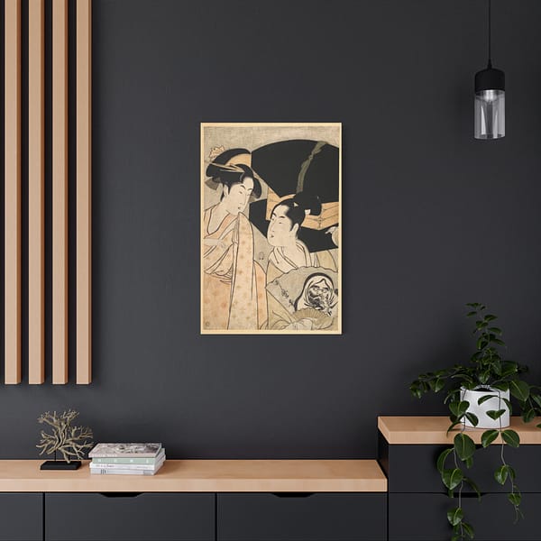 13393142245935862143_2048.jpeg Woman and Fan Vendor - Kitagawa Utamaro (c. 1790s) - Japanese Woodblock Canvas Print