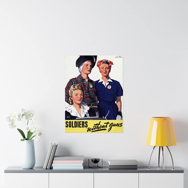 13420116624165269813_2048.jpeg Soldiers Without Guns - Adolph Treidler (1944) - Patriotic WWII Poster Print