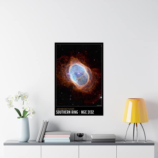13426667883961613065_2048.jpeg Southern Ring Nebula - NIRCam Compass Image - NASA James Webb Space Telescope - Space Age Poster Print