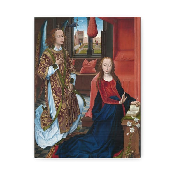 13472425281581266387_2048.jpeg The Annunciation (Clugny version) – Hans Memling (c. 1465-1475) – Classical Renaissance Canvas Art