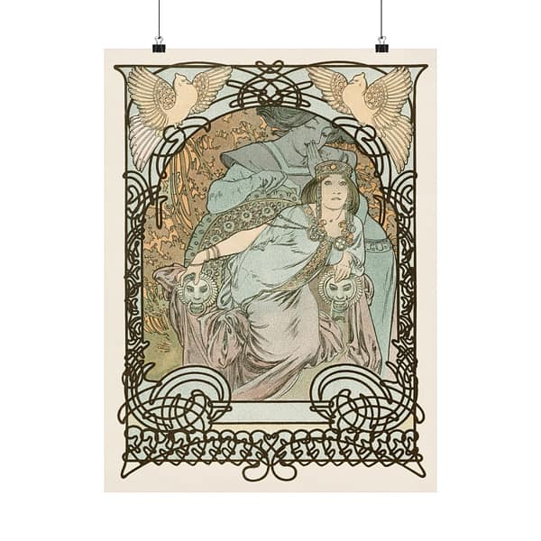 13493616739303078790_2048.jpeg Ilsee, Princesse de Tripoli - Alphonse Mucha (1897) - Art Nouveau Poster Print