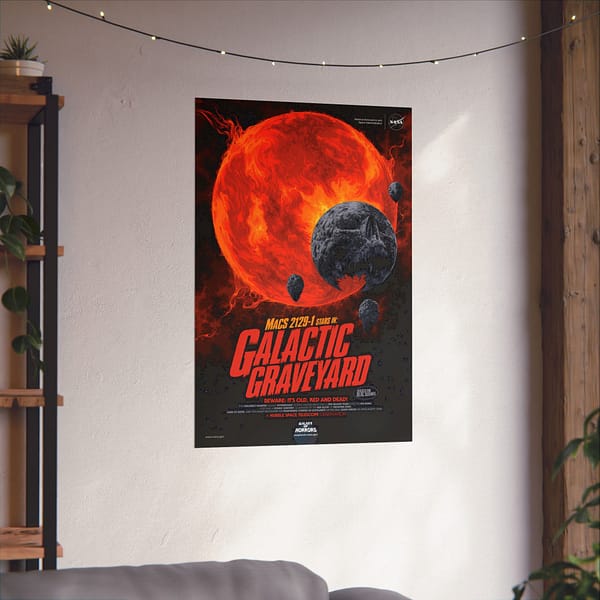 13506870172077948004_2048.jpeg MACS 2129-1 Stars In Galactic Graveyard - NASA (2021) - Space Age Poster Print