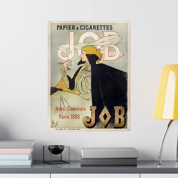 13514839550399433943_2048.jpeg Job Cigarettes ad – Alphonse Mucha (1889) – Art Nouveau Poster Print