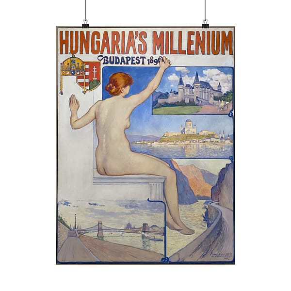1362916847032535602_2048.jpeg Hungaria’s Millenium, Budapest 1896 – Théo Van Rysselberghe – Art Nouveau Poster Print