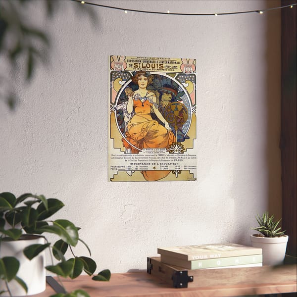 13741683448371560209_2048.jpeg Exposition Universelle et Internationale de St. Louis – Alphonse Mucha (1904) – Art Nouveau Poster Print