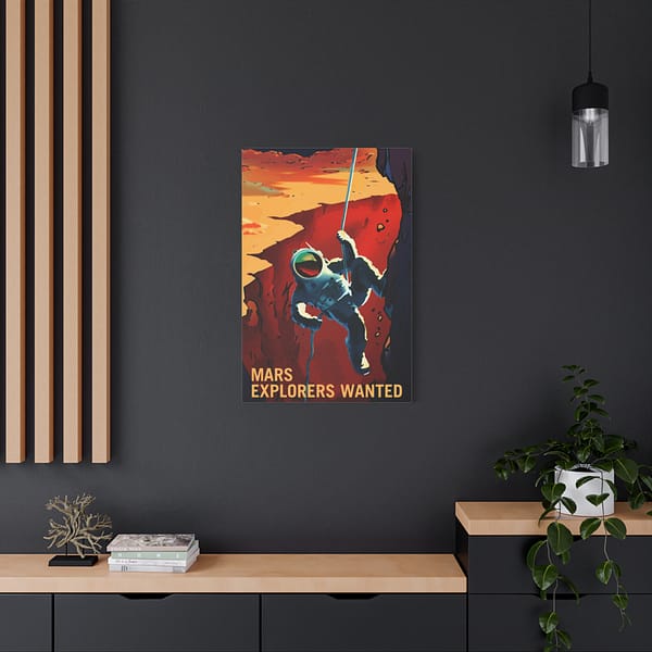 13865688648512774100_2048.jpeg Mars Explorers Wanted – NASA Recruitment Ad – Space Age Canvas Print