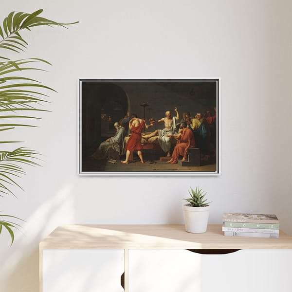 139233381259945859_2048.jpeg The Death of Socrates – Jacques-Louis David (1787) – Classical Framed Canvas Print