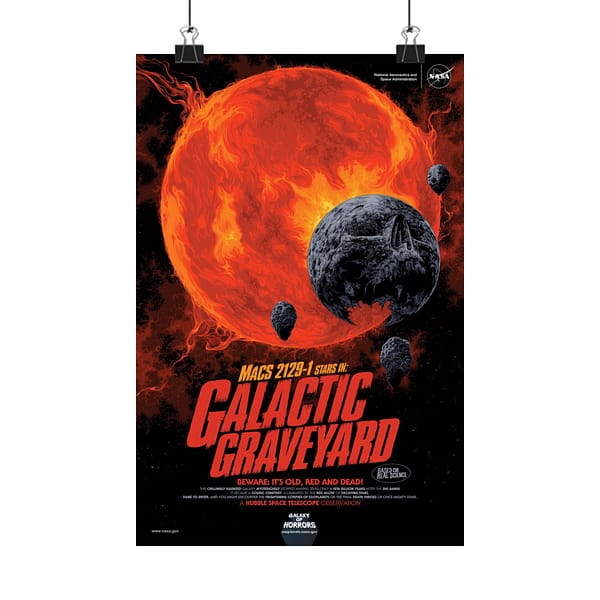 13927645729626748316_2048.jpeg MACS 2129-1 Stars In Galactic Graveyard - NASA (2021) - Space Age Poster Print