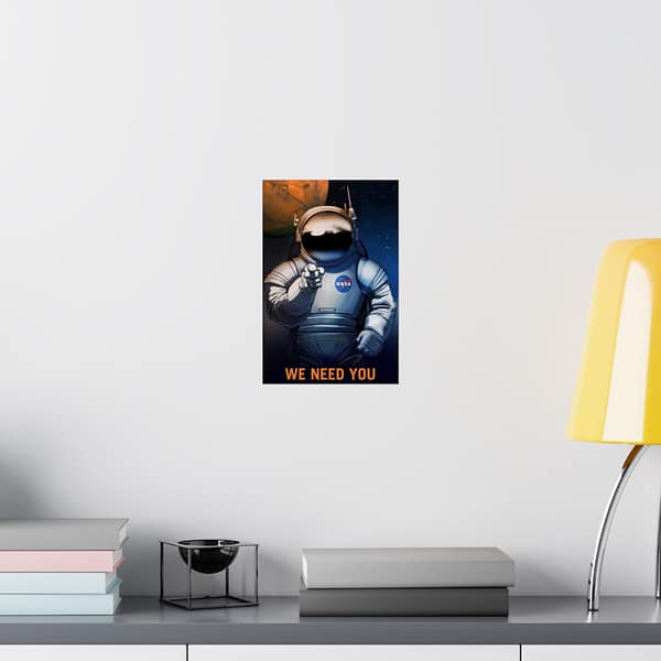 13954700902183525597_2048.jpeg We Need You – NASA Recruitment Ad – Space Age Poster Print