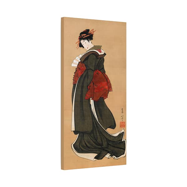 13957439614606163121_2048.jpeg Woman Holding a Fan - Katsushika Hokusai (c. 1810-1811) - Japanese Woodblock Canvas Print