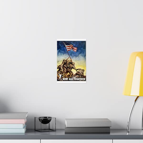1403304012785674078_2048.jpeg 7th War Loan - Now, All Together - C.C. Beall (1945) - Patriotic WWII Poster Print