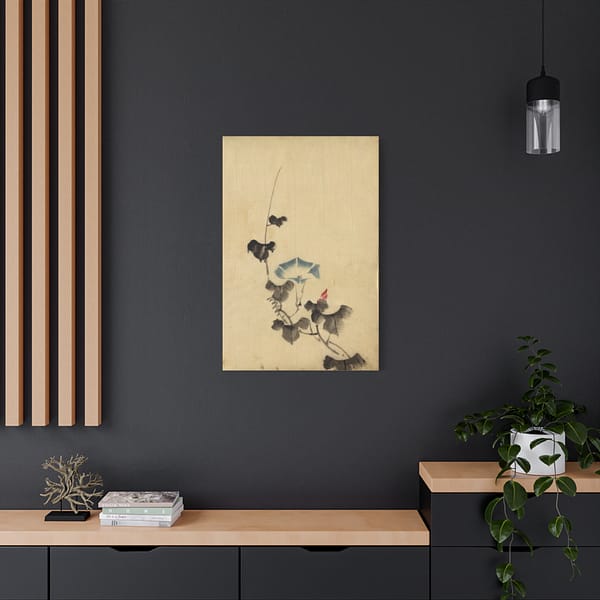 14036417423495375901_2048.jpeg Blue Blossom of Morning Glory on Vine - Katsushika Hokusai (1830) - Japanese Woodblock Canvas Print