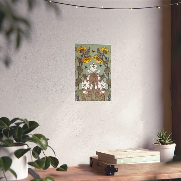 14058178364724883832_2048.jpeg Bees and Beehive – Suze Fokker (1898) – Art Nouveau Poster Print