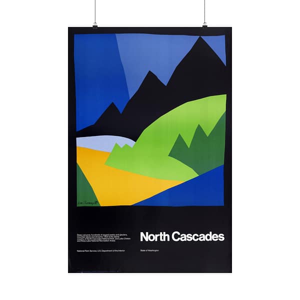14061313256681366221_2048.jpeg North Cascades – National Park Service (1972) – Vintage Travel Poster Print