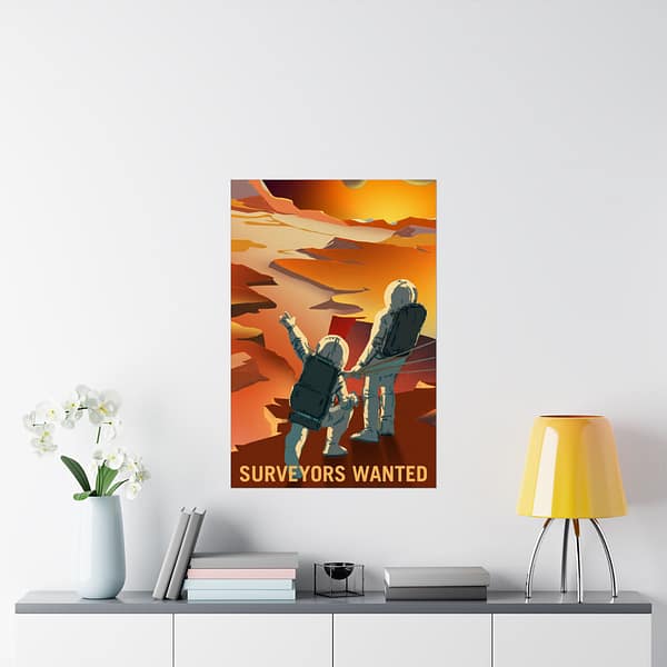 14152313833411938484_2048.jpeg Surveyors Wanted – NASA Recruitment Ad – Space Age Poster Print