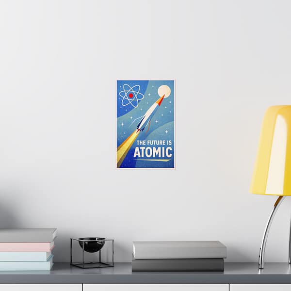 14295382684869185968_2048.jpeg The Future Is Atomic – LUNE Original – Space Age Poster Print