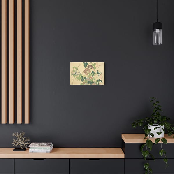 14309255102821834139_2048.jpeg Morning Glories and Tree Frog - Katsushika Hokusai (c. 1833-34) - Japanese Woodblock Canvas Print