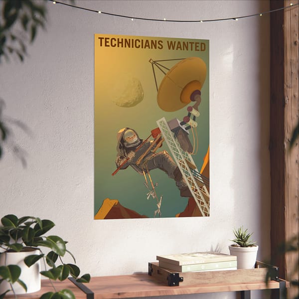 14317554646764169839_2048.jpeg Technicians Wanted – NASA Recruitment Ad – Space Age Poster Print