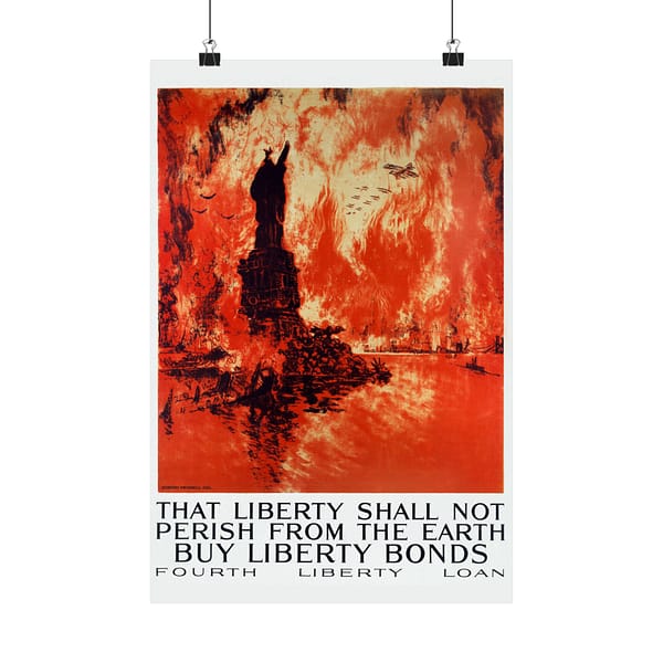 14328776685241159152_2048.jpeg That Liberty Shall Not Perish From the Earth - Buy Liberty Bonds - Joseph Pennell (1918) - Patriotic WWI Poster Print
