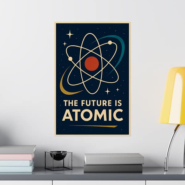 14353219042391606887_2048.jpeg The Future Is Atomic – LUNE Original – Space Age Poster Print