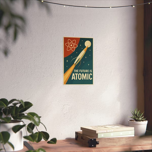 14368800685771996625_2048.jpeg The Future Is Atomic – LUNE Original – Space Age Poster Print