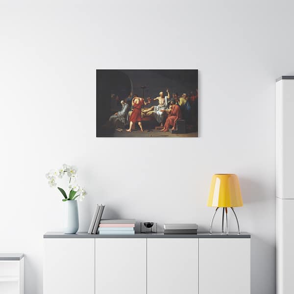 14373768969394870840_2048.jpeg The Death of Socrates – Jacques-Louis David (1787) – Classical Canvas Print