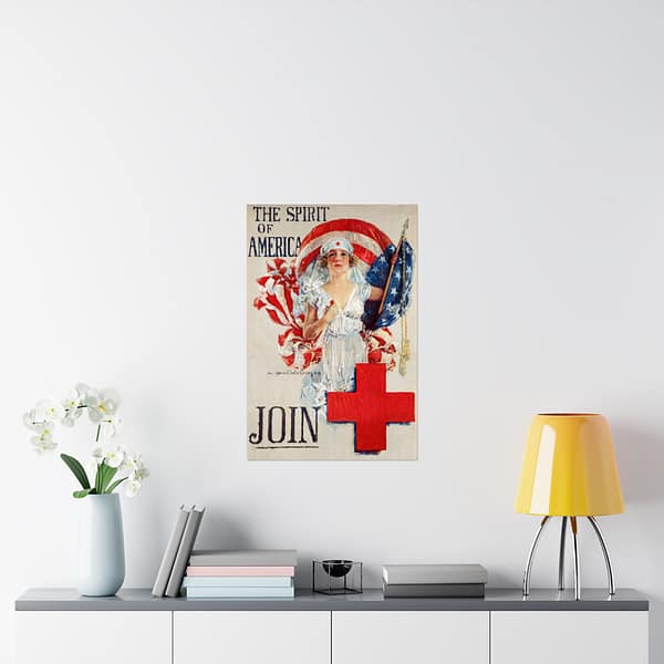 14392295878850082957_2048.jpeg The Spirit of America - Join - Howard Chandler Christy (1919) - Patriotic Poster Print