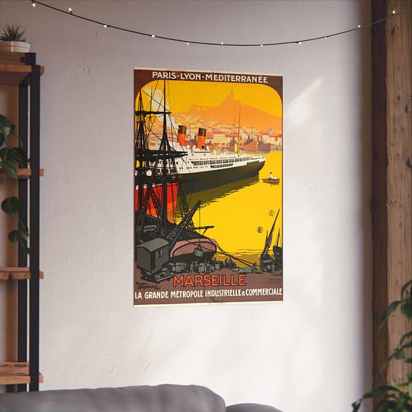 14394099527951620065_2048.jpeg Marseille, La Grande Metrople Industrielle & Commerciale – Roger Broders (c. 1922) – Vintage Travel Poster Print