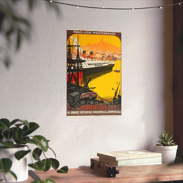 14451505260688996817_2048.jpeg Marseille, La Grande Metrople Industrielle & Commerciale – Roger Broders (c. 1922) – Vintage Travel Poster Print