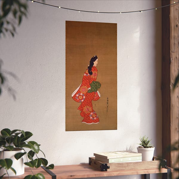 14468231066697937906_2048.jpeg Beauty Looking Back - Hishikawa Moronobu (c. 17th century) - Japanese Woodblock Poster Print