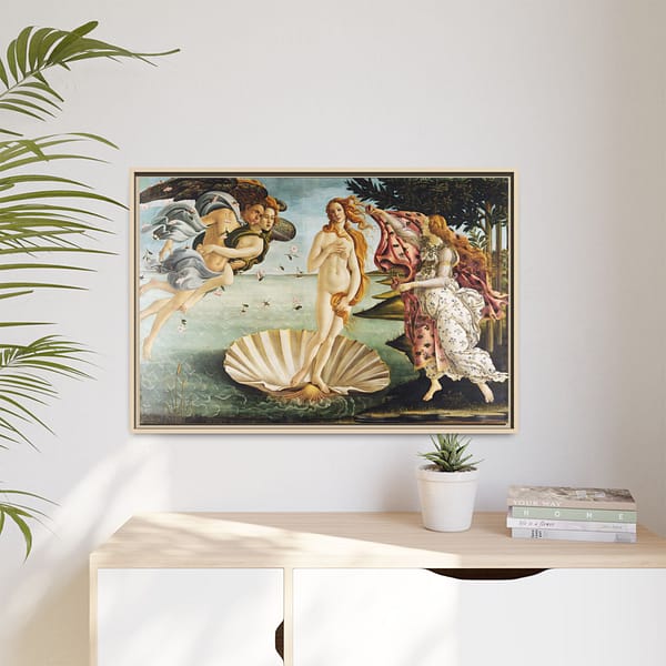 14542451396355138407_2048.jpeg The Birth of Venus – Sandro Botticelli (c. 1485-1486) – Renaissance Framed Canvas Print