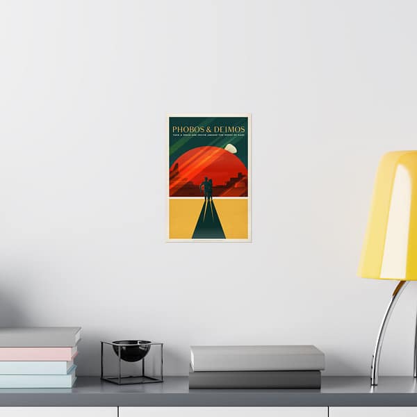 14559827914314121054_2048.jpeg Phobos and Deimos - Take a Space-Age Cruise Aboard the Moons of Mars - NASA Travel Ad (2015) - Space Age Poster Print