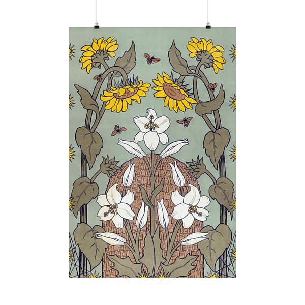14618498823470079229_2048.jpeg Bees and Beehive – Suze Fokker (1898) – Art Nouveau Poster Print