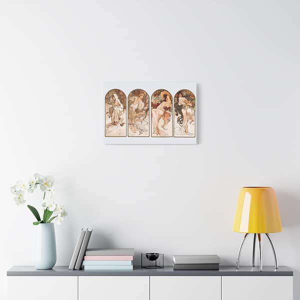 14632160334278213997_2048.jpeg The Seasons - Alphonse Mucha (1897) - Art Nouveau Canvas Print