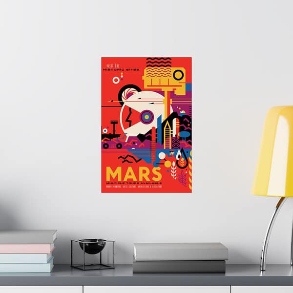 14657320982745778034_2048.jpeg Mars - Multiple Tours Available - NASA Travel Ad (2018) - Space Age Poster Print